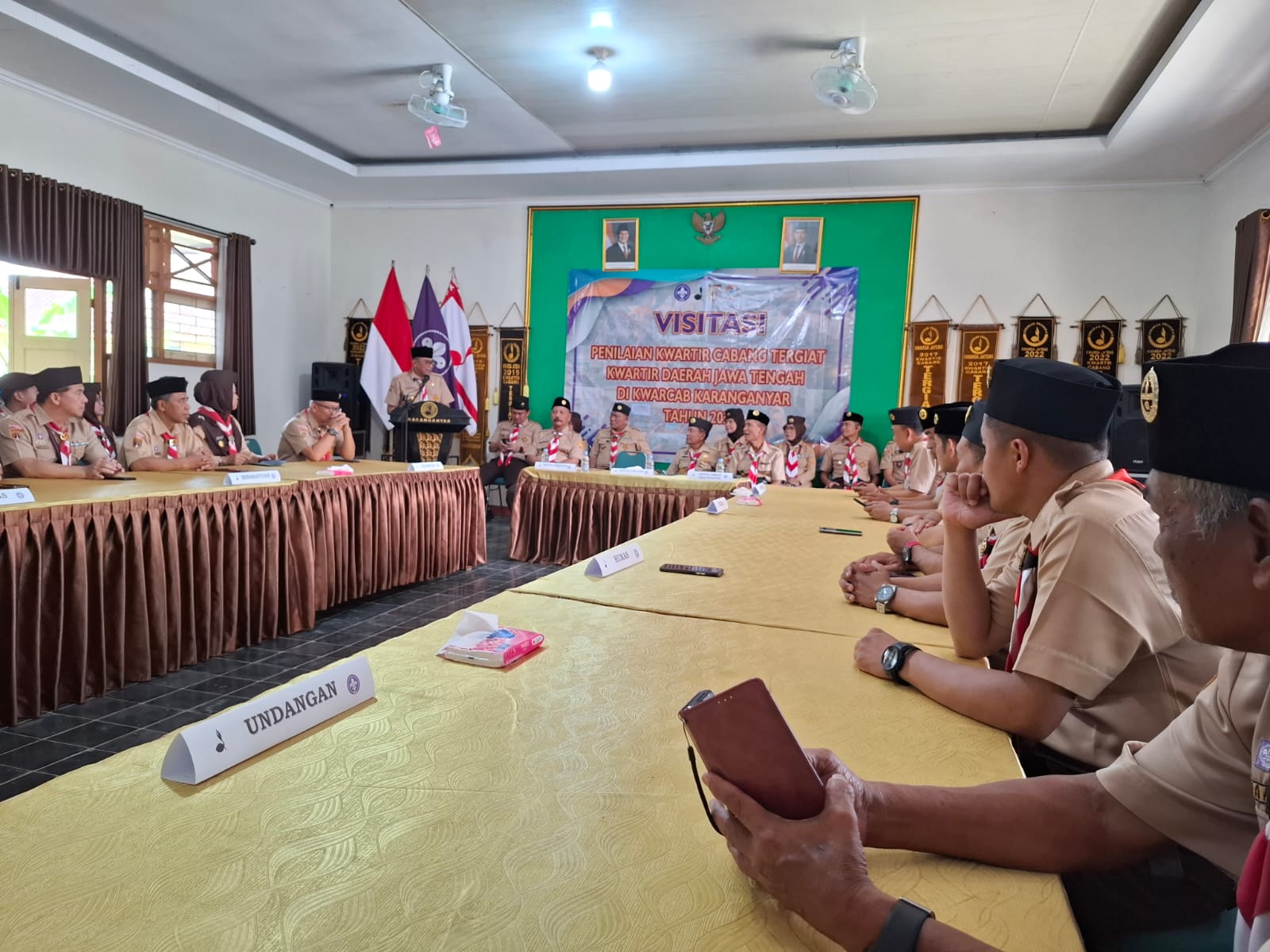 Visitasi Penilaian Kwarcab Tergiat Kwarda Jateng di Kwarcab Karanganyar